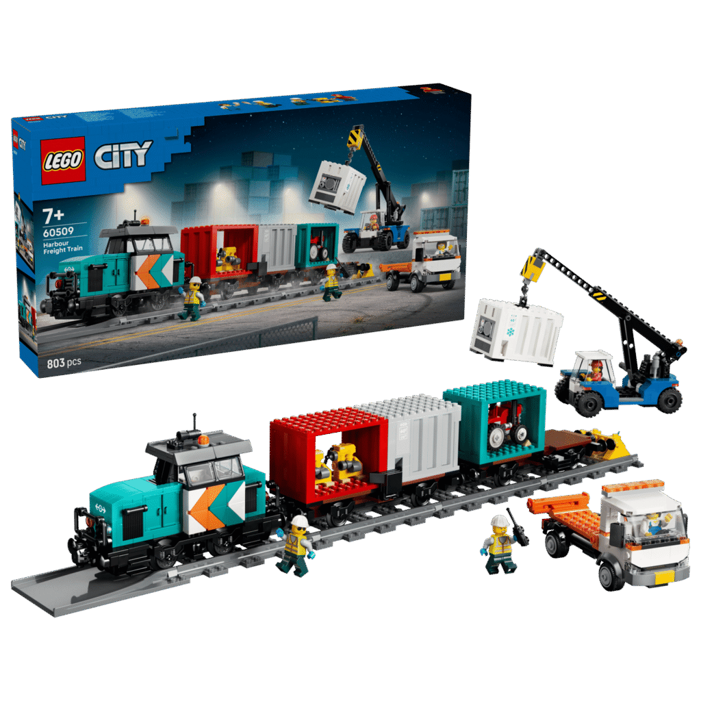 LEGO 60509 Tren de Mercancías del Puerto con Grúa y Camión