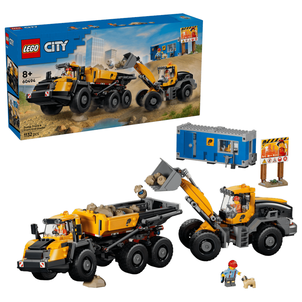 LEGO 60494 Camión Volquete y Cargadora Frontal