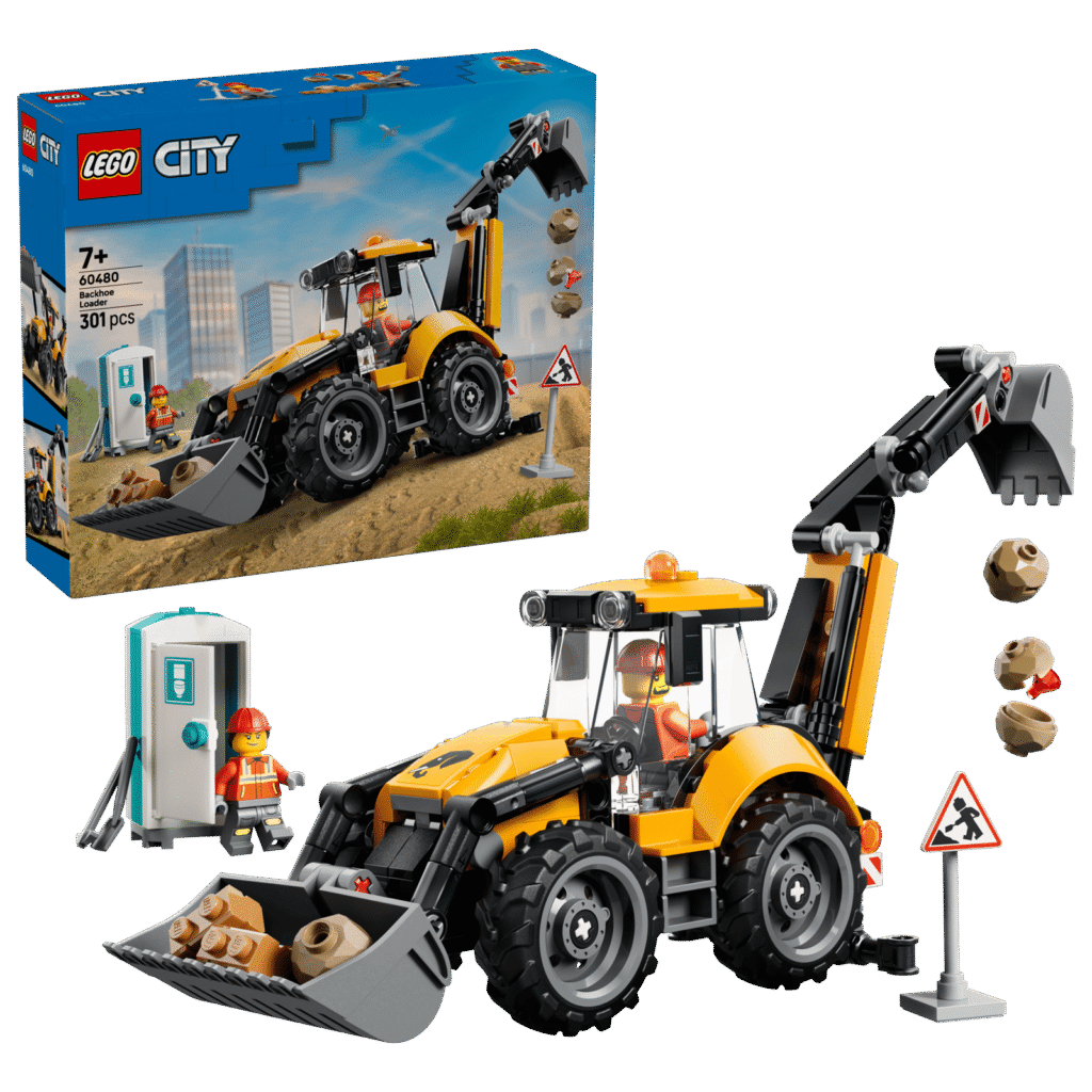 LEGO 60480 Cargadora Retroexcavadora Amarilla