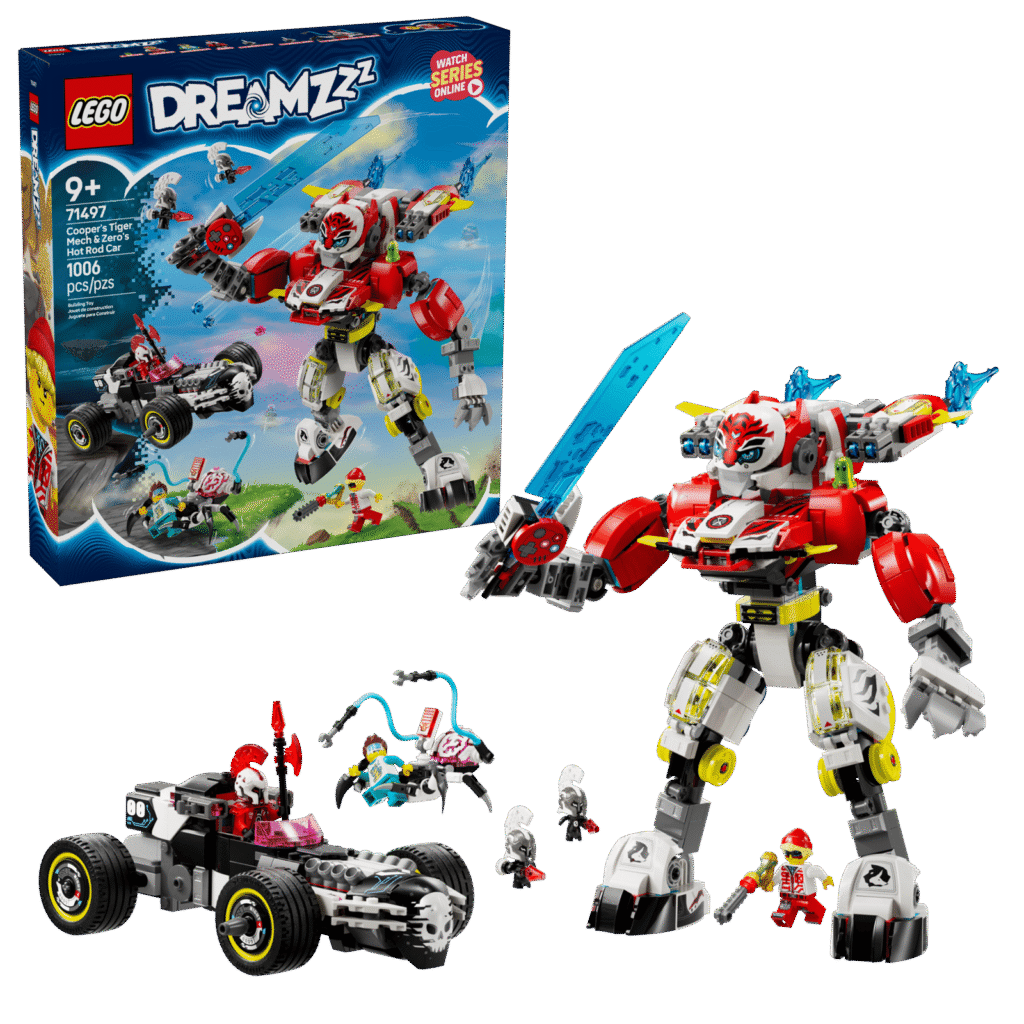 LEGO 71497 Meca Tigre de Cooper y Bólido de Zero