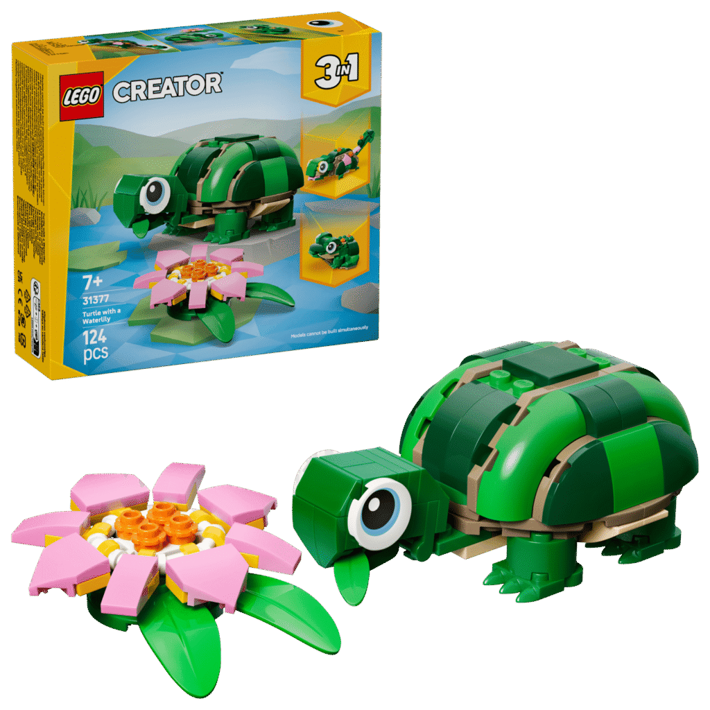 LEGO 31377 Tortuga con Flor de Nenúfar