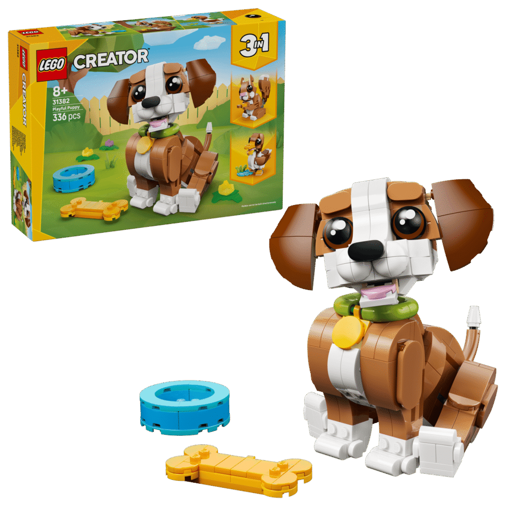 LEGO 31382 Simpáticos Animales: Cachorro Juguetón