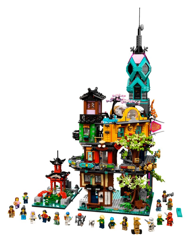 LEGO 71741 Jardines de la Ciudad de NINJAGO