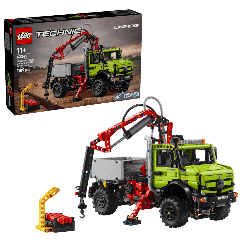 LEGO 42242 Mercedes-Benz Unimog U 5023 con Grúa